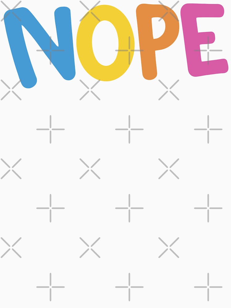 NOPE colorful text design by AlliAll-Digital