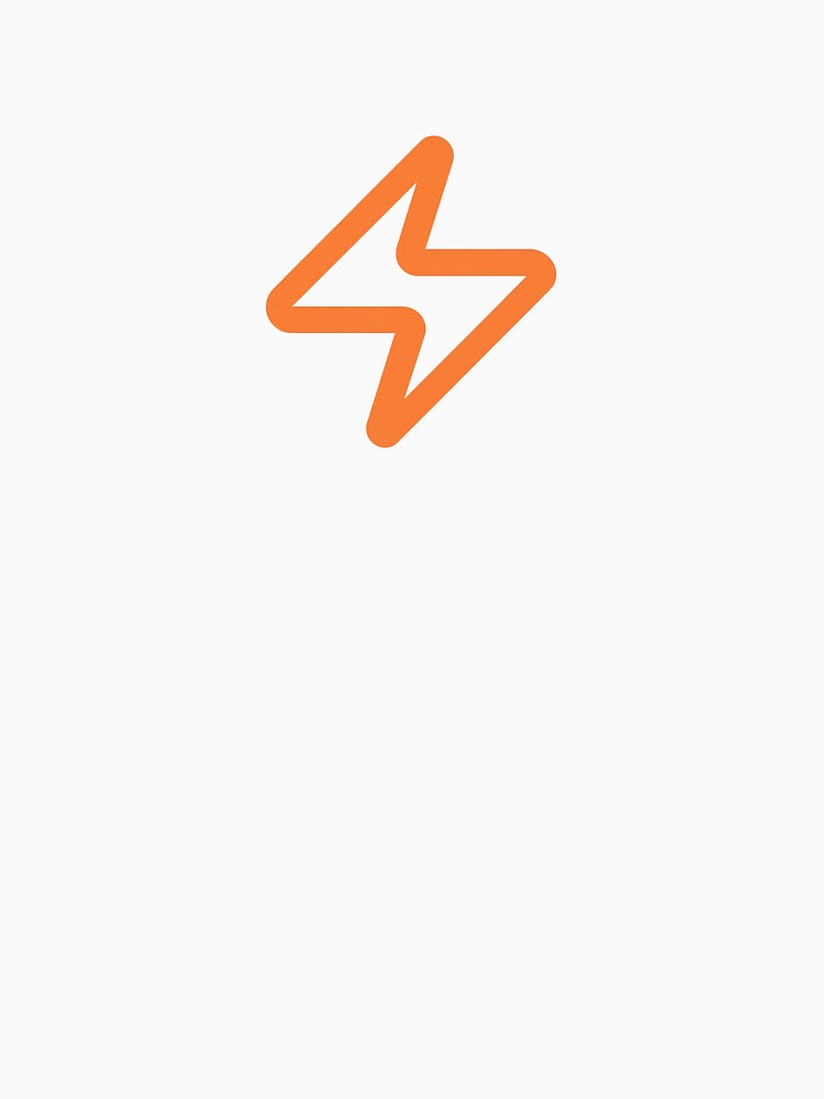 Lightning Icon in Orange - Fast Web Design by SchnellSite