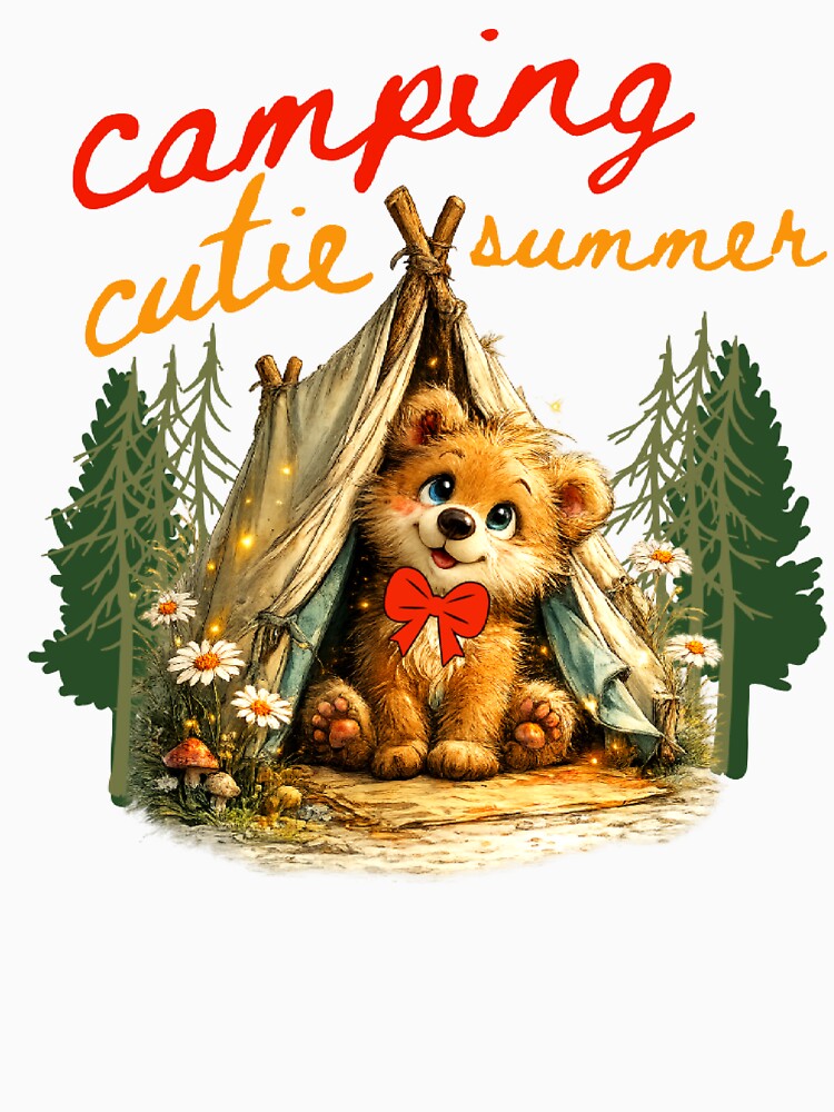 Camping Whimsical Cutie Summer Design by DivineHaven