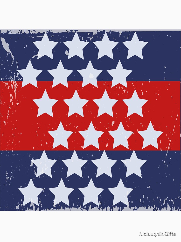 Patriotic Grunge Stars And Stripe Design by MclaughlinGifts