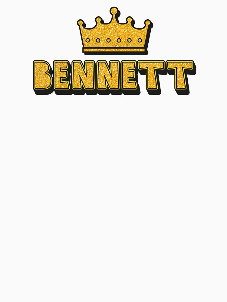 Bennett Personalized Name With Crown - Cool & Funny Custom Gift for Men and Boys by Oussinc