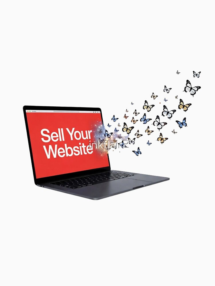 Sell Your Website | Online Business Growth Sticker by inkflair2