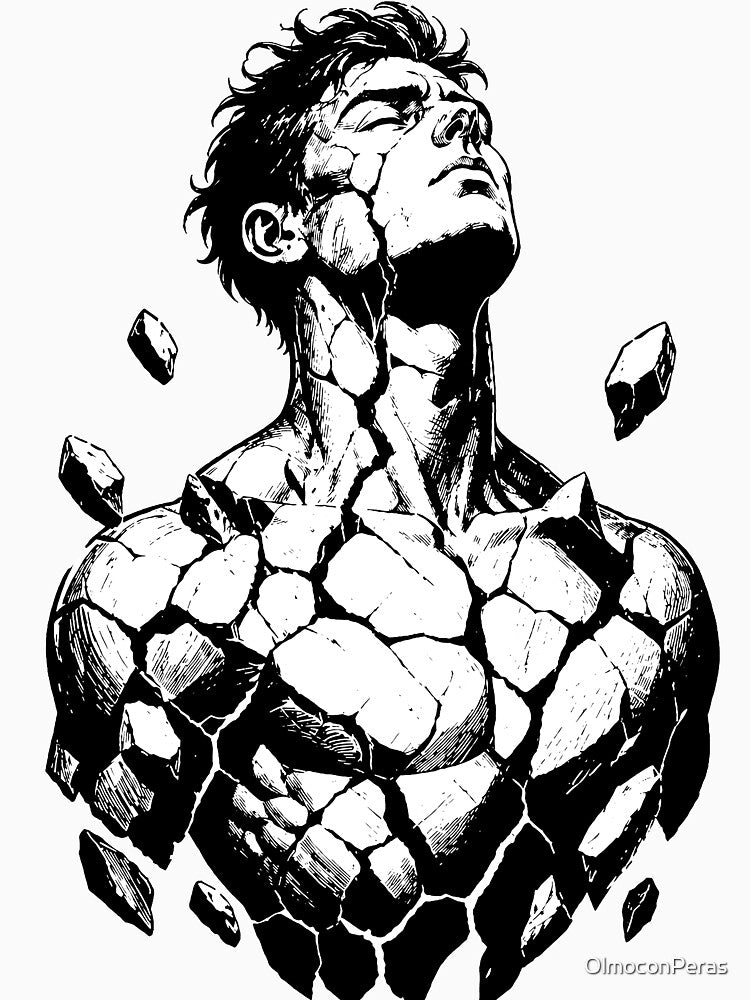 Fragmented Strength – Dark Art of Resilience by OlmoconPeras