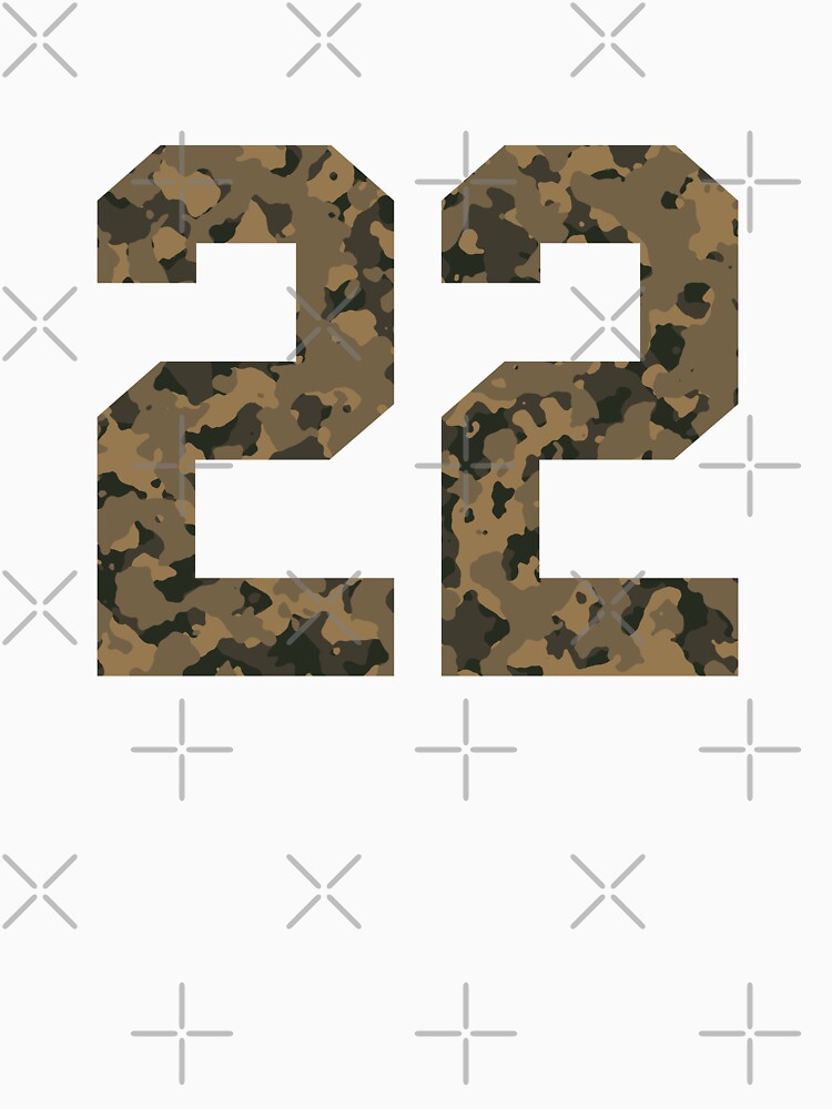 Army Camouflage Number 22 - Sports Numbers by NECHSTORE
