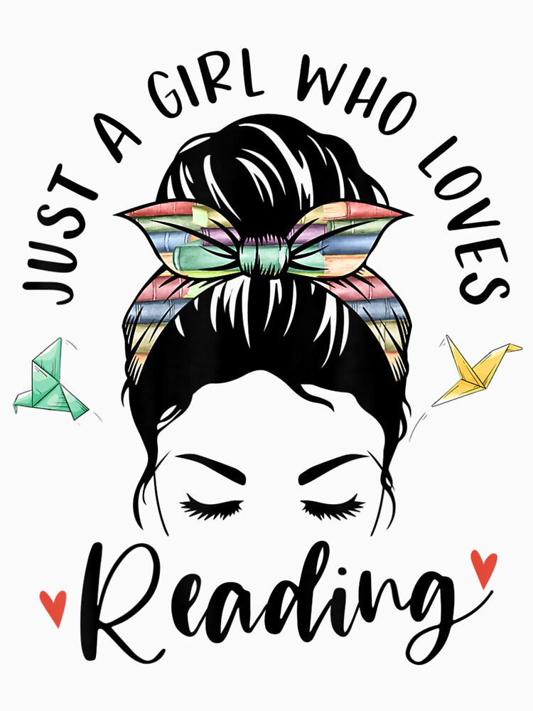 Just A Girl Who Loves Reading Hair Bun For Book Lover by wickeddecent