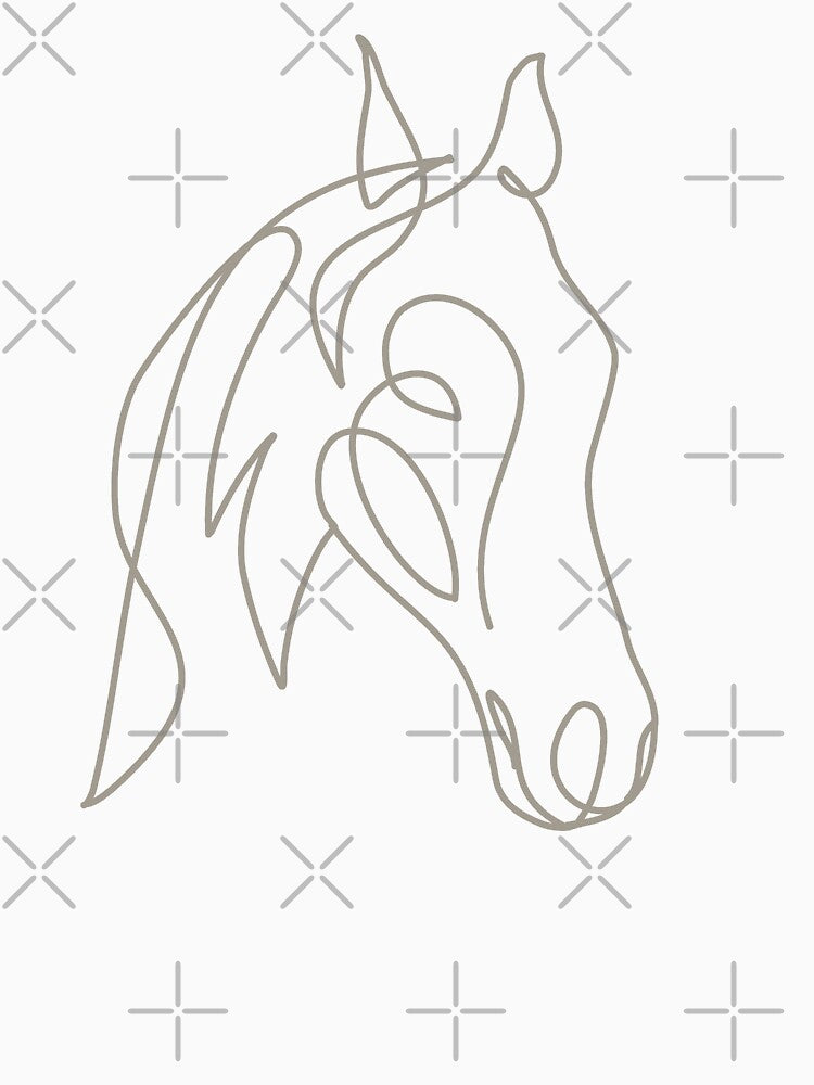 grey horse by hemp3x