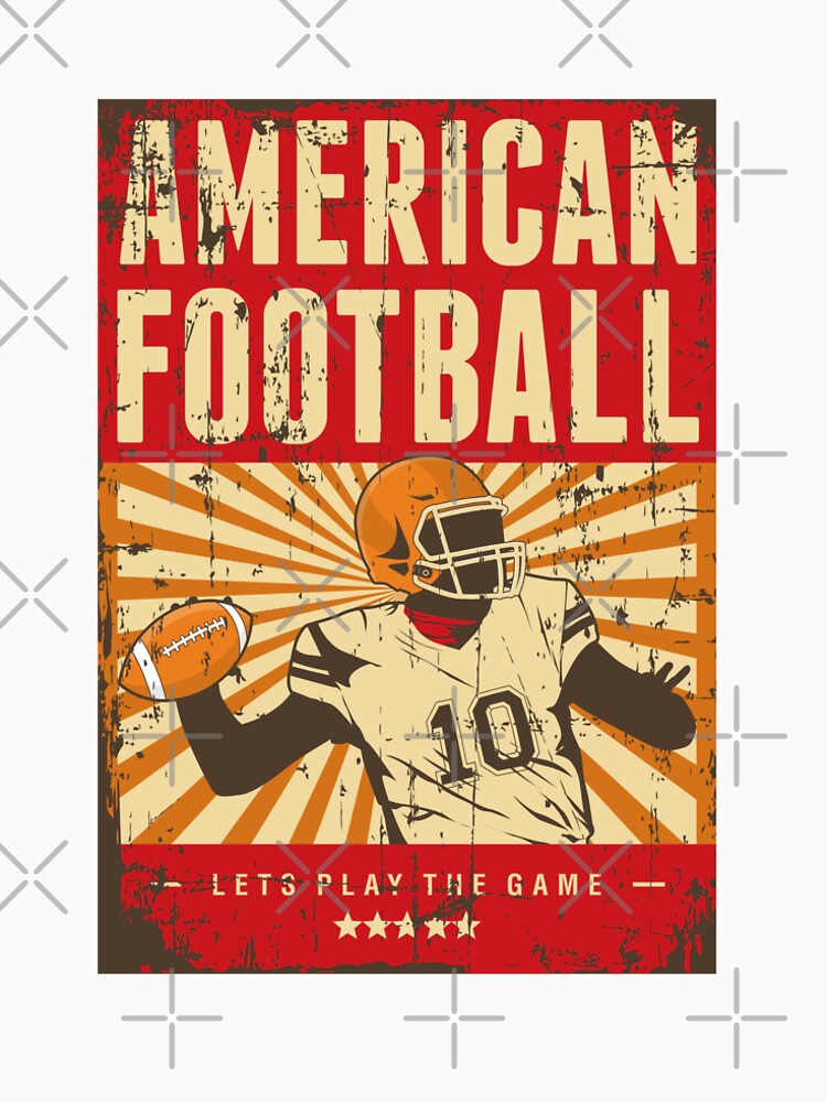 American Football Player Red Mustard by OikieToikie