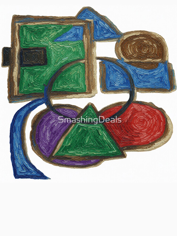 Shapes Misbehaving Van Gogh Style colorful geometric abstract design by SmashingDeals