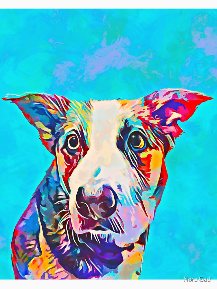 Custom Dog Portrait by Nora Gad