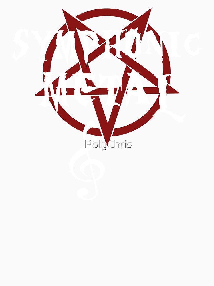 Symphonic Metal Pentagram Clef by Carl's Clothing
