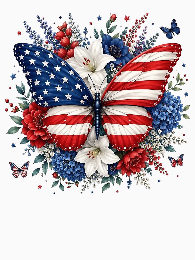 American Flag Butterfly by PetalGarden