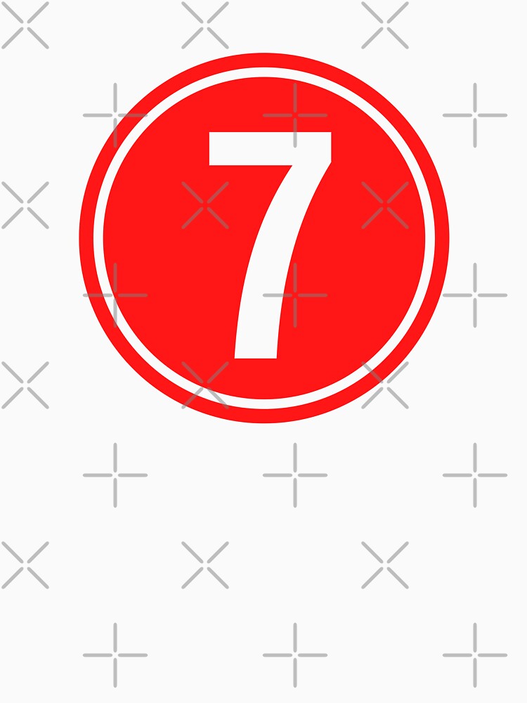 Big Red Dot Number 7 by NECHSTORE