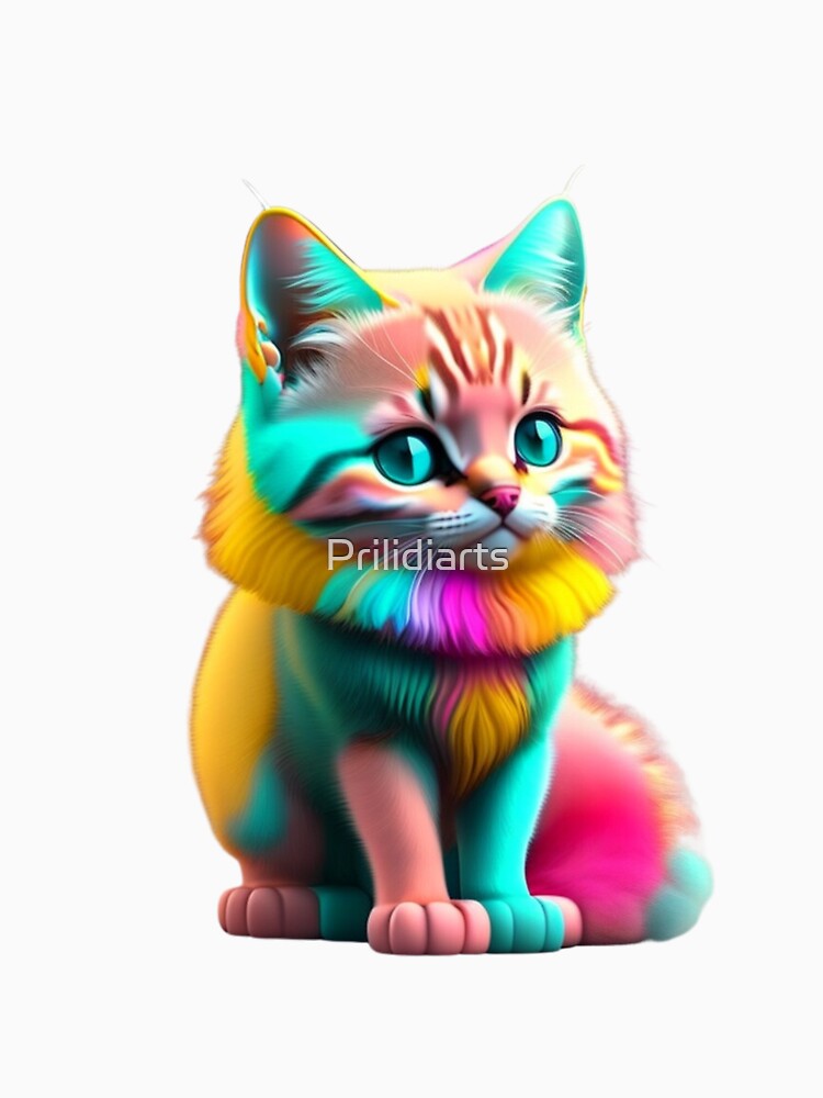 Colorful Cat by Prilidiarts