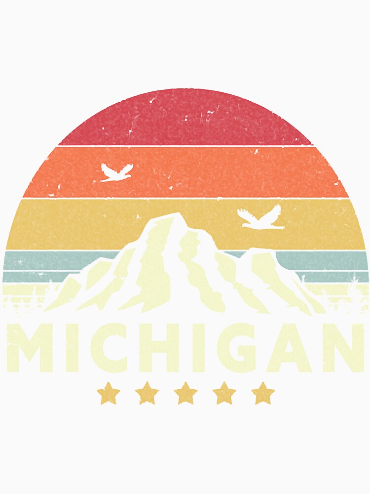 Michigan Print. Retro Style MI, USA Graphic by WilsonGaia