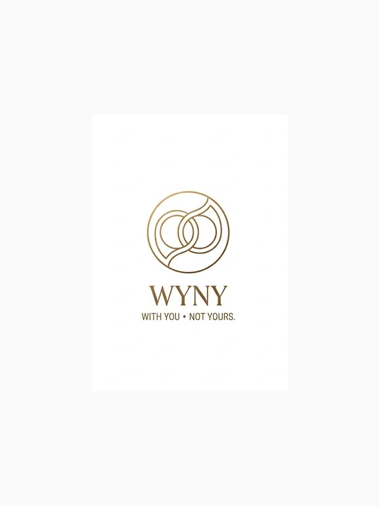 Official WYNY Brand With You Not Yours Gold Logo Lockup by wynyproject