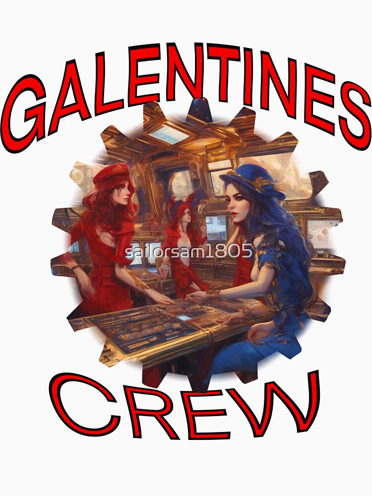 Surreal Super girl power Galentines crew submarine girls only crew by sailorsam1805