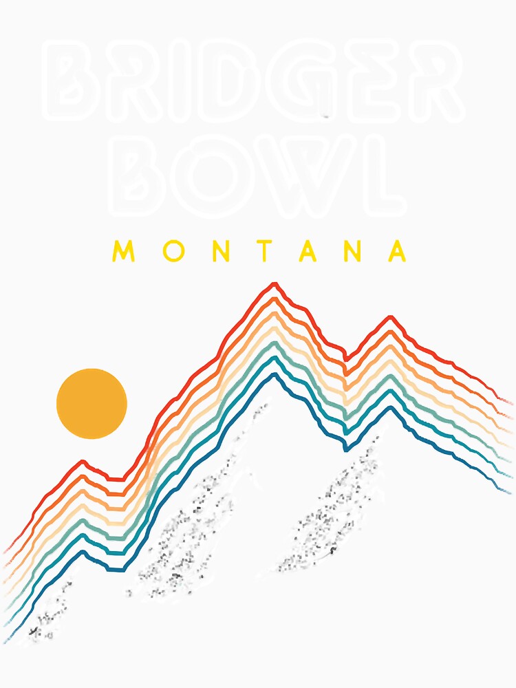 Bridger Bowl Montana Usa Ski Resort 1980S Retro by HasietYabom
