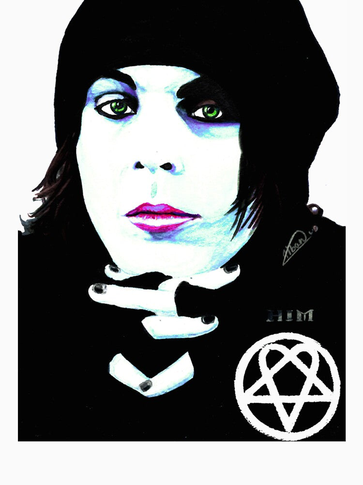 HIM - Ville Valo Portrait by OnTheRunFinds