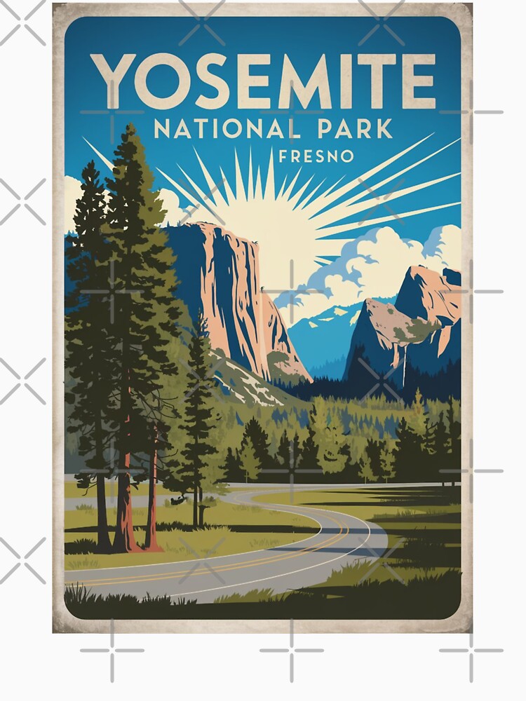 Yosemite Vintage Travel Poster by TravelerRat