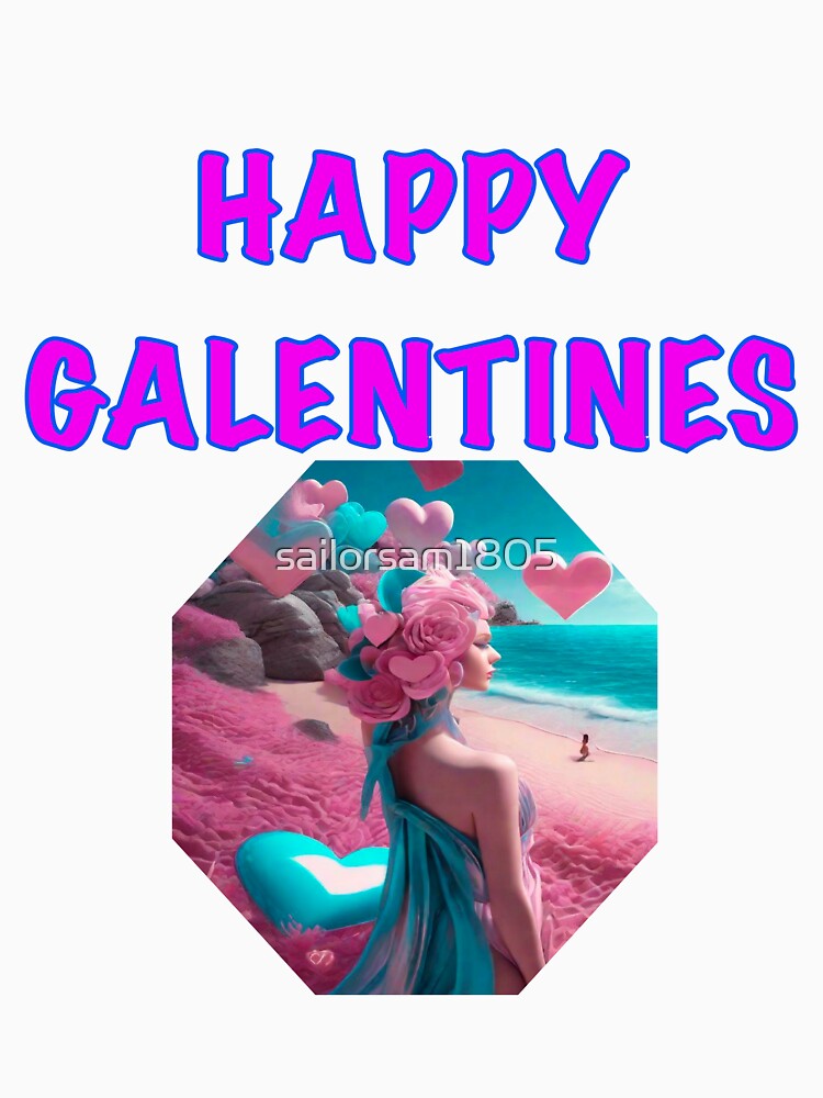 Girlfriend posing for Galentines card, perfect gift idea for Galentines day by sailorsam1805