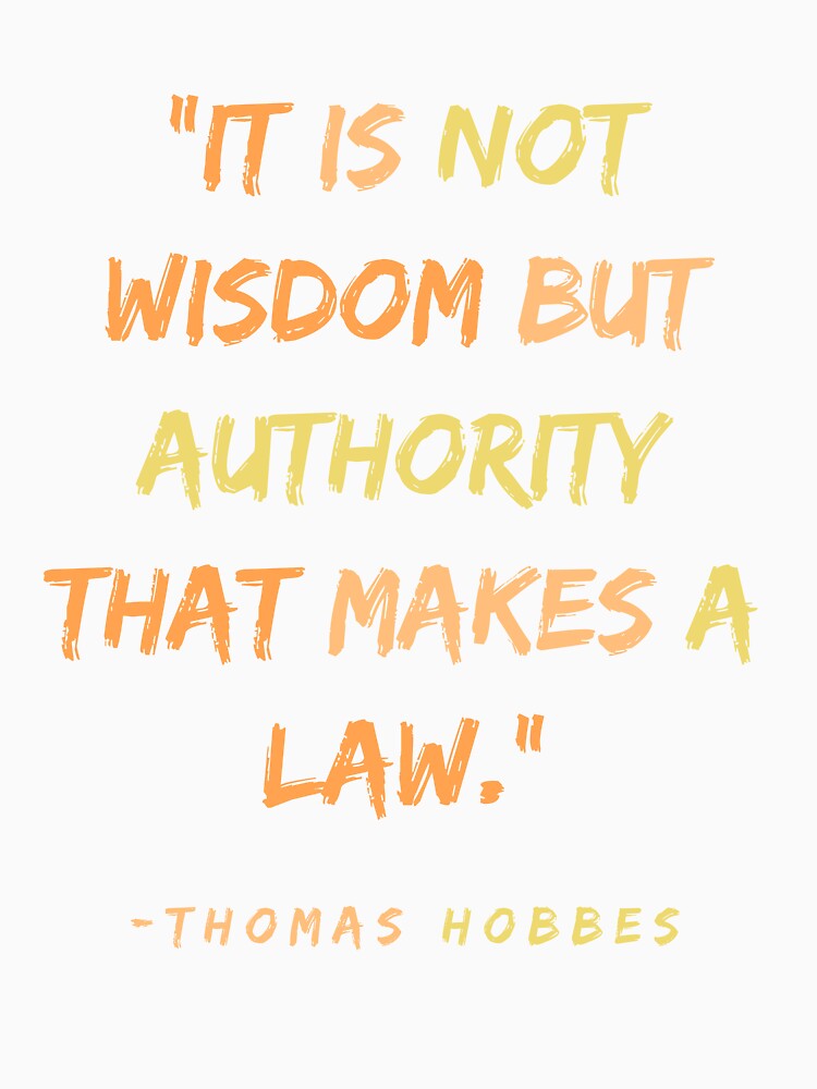 Thomas Hobbes Quote by BBellShop