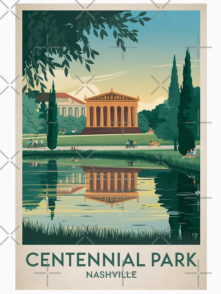 Nashville Vintage Travel Poster by TravelerRat