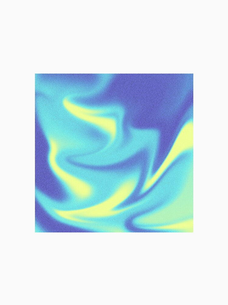 Ocean blue and Yellow liquid gradient by Pattrenonly