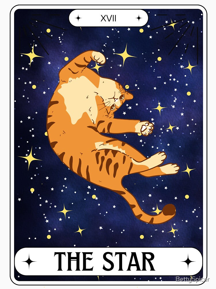 Tarot Card Tiger Cat The Star by BettySpicer