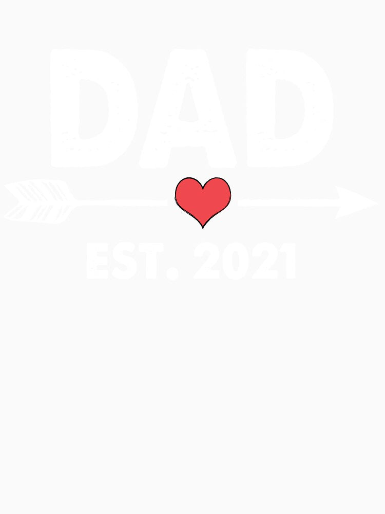 Dad Est 2021 Funny Fathers Day Gifts Promoted To Daddy Est. 2021 Future New Dad Baby Gift by smtworld