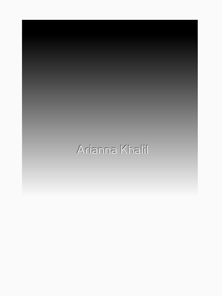 Black to White Ombre Gradient by Arianna Khalil