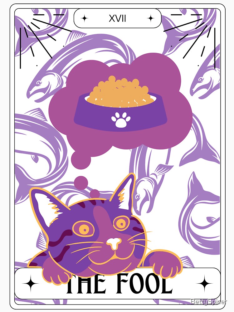 Tarot Card Cheshire Cat The Fool by BettySpicer