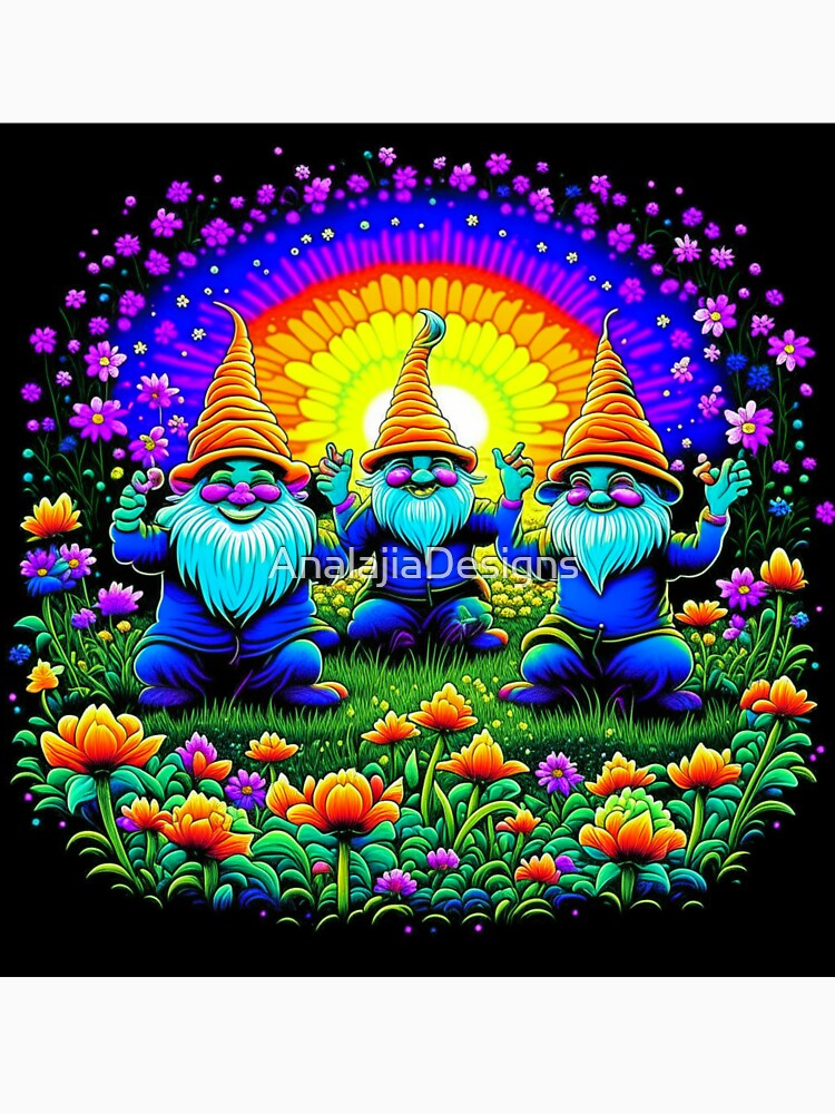 Psychedelic Gnomes by AnalajiaDesigns