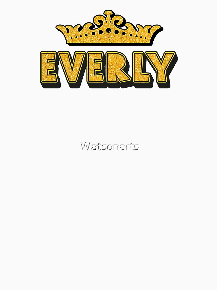 Everly Personalized Funny Custom Name Crown Design by Watsonarts