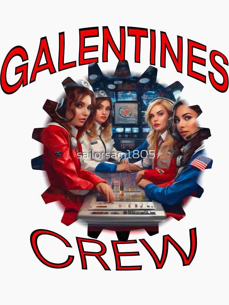 Girls only futuristic submarine US Navy American Girls Galentines crew on submarine on Galentines day and Galentines party, gift idea for Galentines day by sailorsam1805