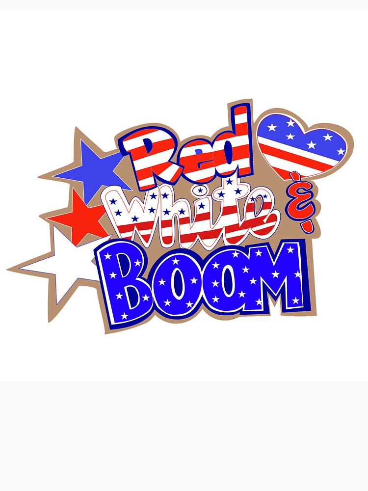 4th of July, patriotic red, white and boom by Scardoodles
