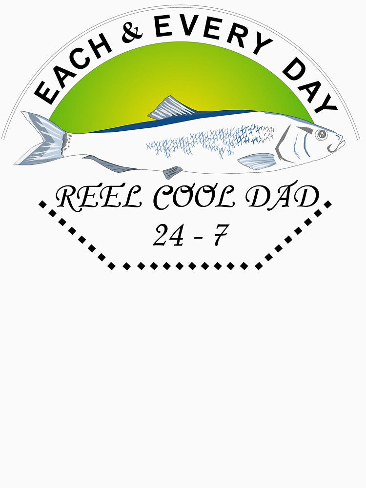 Fishing Tshirt for Cool Dad. Green shirt men by TasseABdes