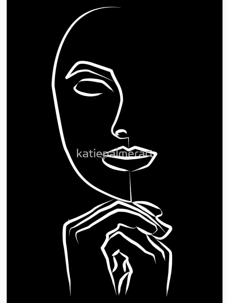 Curious Line Art by katiepalmerart