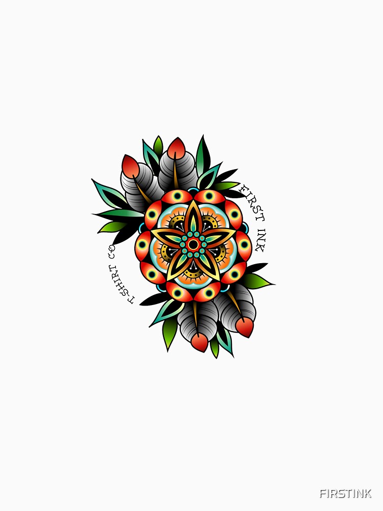 Tattoo flower by FIRSTINK