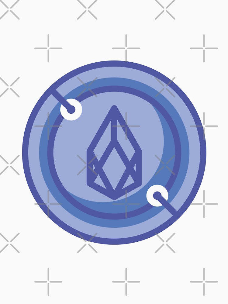 Crypto Currency Eos Coin Fill Style Icon by MIDDLX