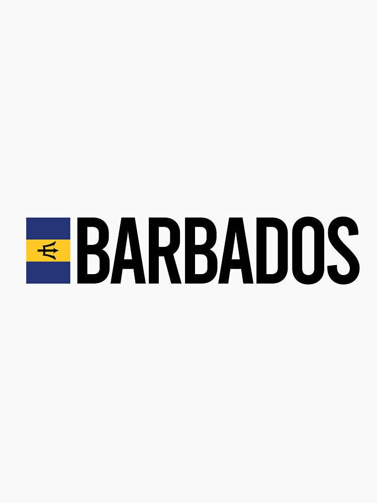 Barbados Country Flag - Minimal Design collection by randomorder