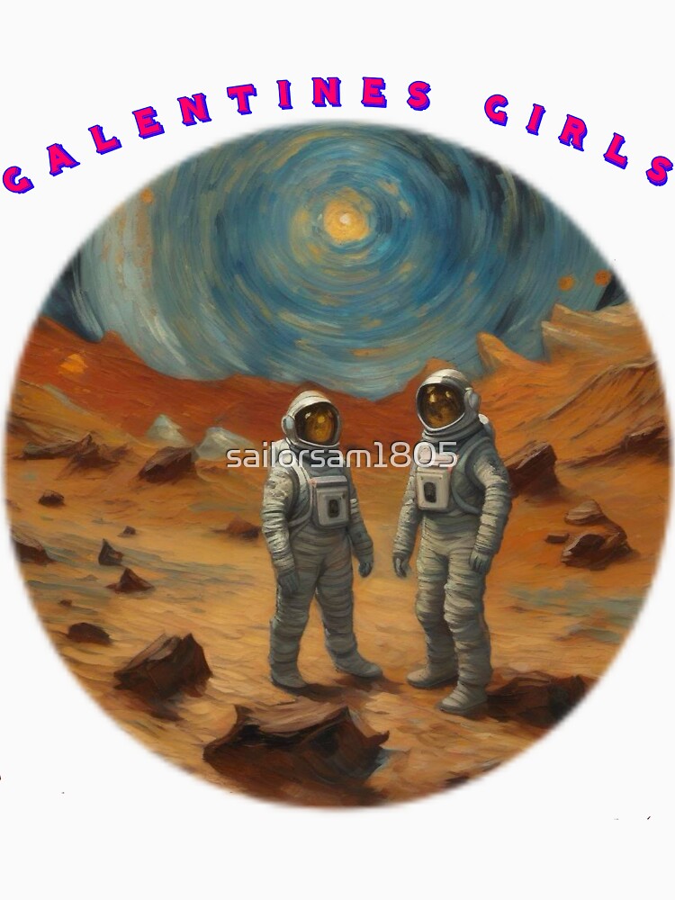Van Gogh Style Spacewomen galentines girls thinking of galentines day gifts by sailorsam1805