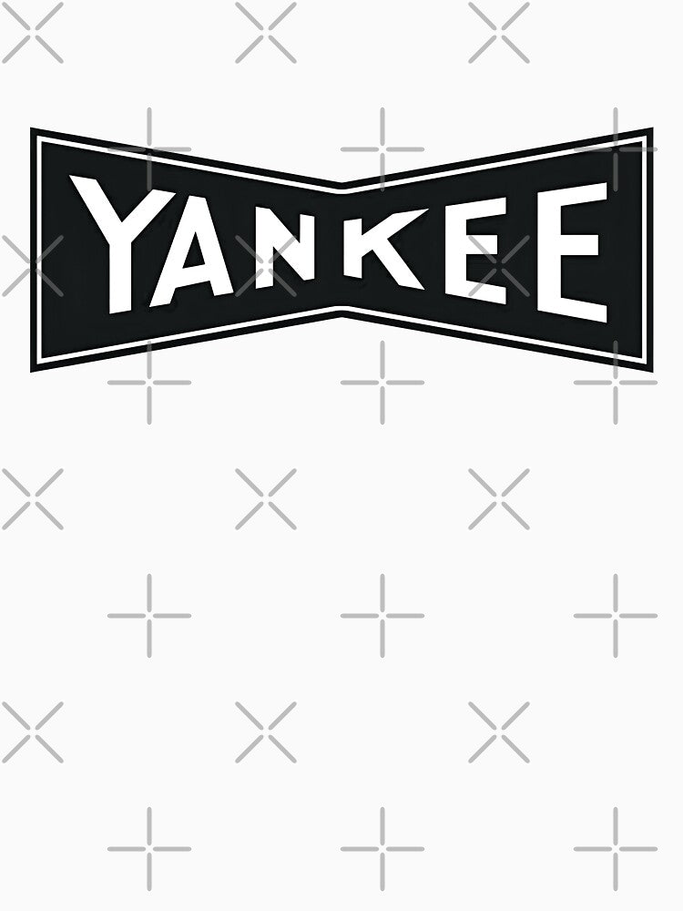 Vintage Yankee metal emblem 1950s -1960s - black print by retropetrol