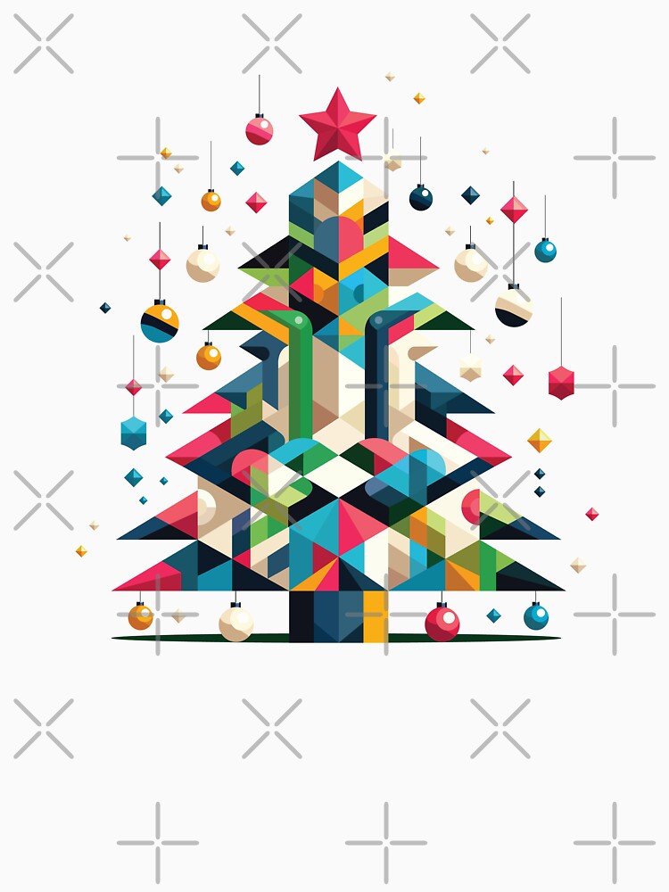 Cubism Art on Christmas Tree by RelaxWild