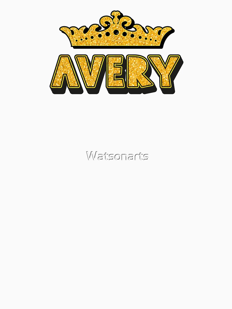 Avery Personalized Funny Custom Name Crown Design by Watsonarts