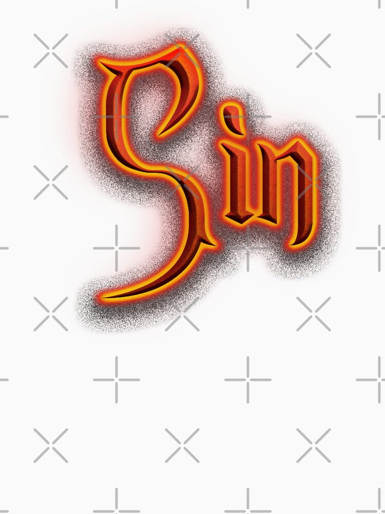 Sin (Fiery Glowing Text) by Swabcraft