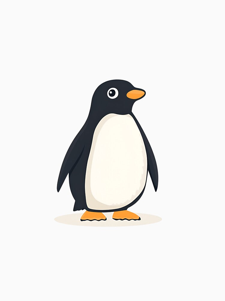 Cartoon Style Penguins Logo Stickers, Logo, Illustration, Wall arts, Art Prints and More by Kevin Lou