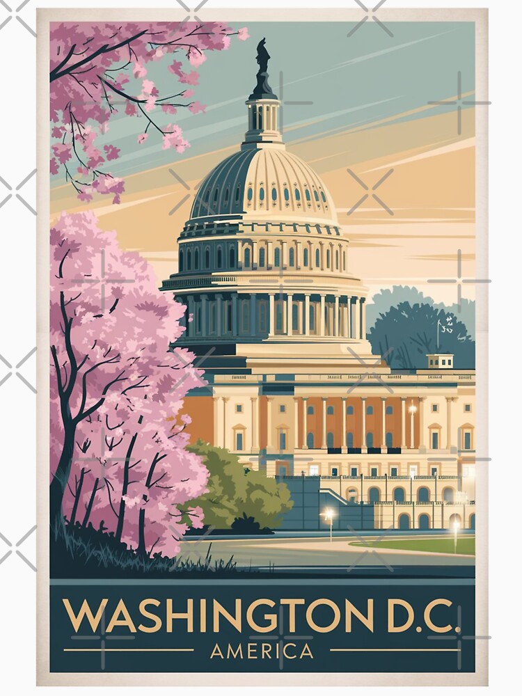 Washington Vintage Travel Poster by TravelerRat