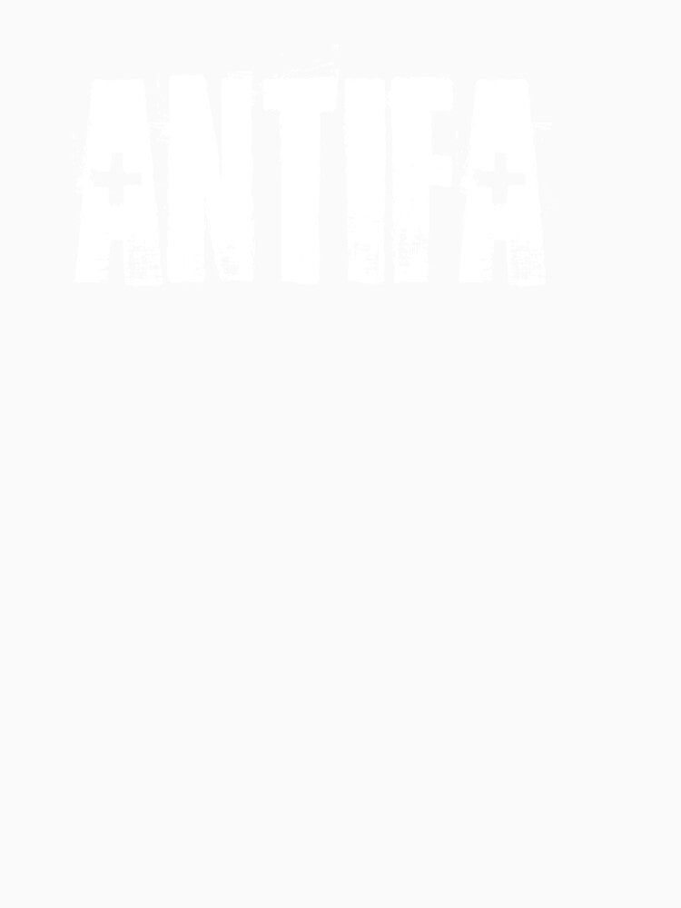 Antifa White Grunge Typography — Anti Fascist Activist Protest Statement Design by rebel-souly