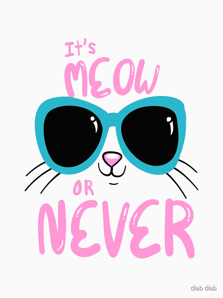 hand drawn cute cat by diab diab