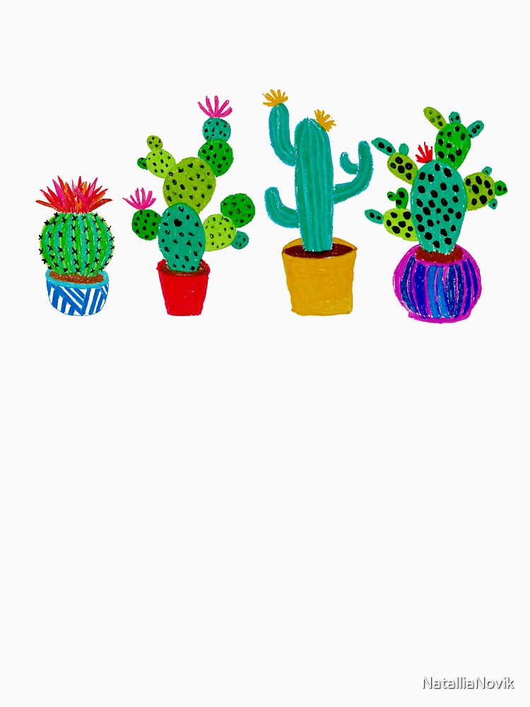 Set of hand drawn cacti by NatalliaNovik